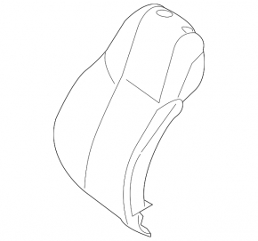 Mercedes W213 E 17-23 passenger seat backrest trim, beige, heated