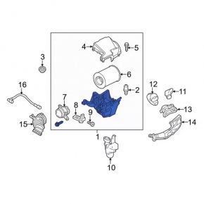 Air filter housing Ford Focus mk3 11-18 2.0 without flow meter