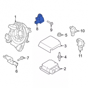 Airbag Sensor Front Right Ford Transit Connect MK2 13-18