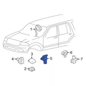 Airbag Sensor Front Right Ford Transit Connect MK2 13-18
