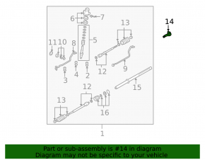 Steering tip right Mazda6 03-08 CTR