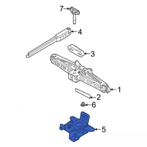 Jack bracket Ford Escape MK4 20-25 hybrid, plug-In