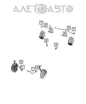ABS sensor rear right Dodge Challenger 2023