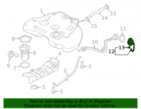 Fuel filler cap Nissan Maxima A36 16-