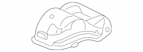 Exhaust manifold protection Honda Civic X FC 16-21 upper