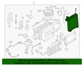 Nissan Ariya 23-25 evaporator with sensor