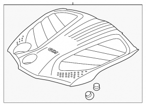 Engine cover Kia Sorento 14-15 rest 3.3
