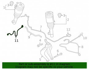 Front right air shock absorber wiring for Volvo XC60 18-25