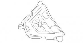 Steering wheel control buttons left upper Chevrolet Volt 16 - without heating, broken fasteners