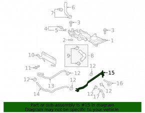Cooling tubes automatic transmission Subaru Outback 20-23