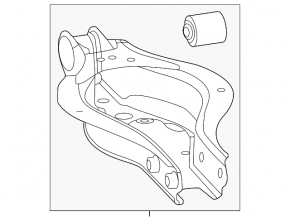 Control arm front rear left Lexus RX300 98-03 AWD