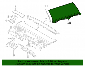 Rear window curtain BMW 7 G11 G12 16-22 black