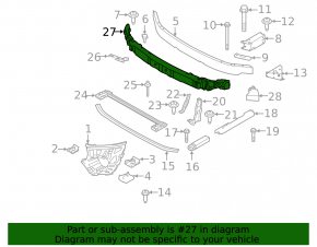 Mini Cooper Countryman F60 17-24 Front Bumper Absorber