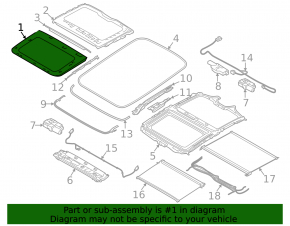 Panorama assembly BMW 7 G12 16-22