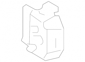 Front left side member nose for Toyota Prius 2009-2010