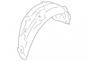 Mudguard rear right Subaru Impreza 17-23 GK