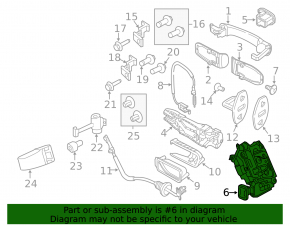 Door lock rear right VW Golf 15-21 5d
