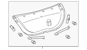 Trunk lid trim Toyota Avalon 05-12