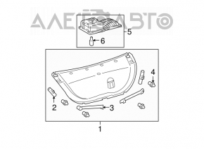 Toyota Avalon 05-10 trunk lid trim