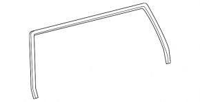 Toyota Sequoia 08-16 tailgate glass seal