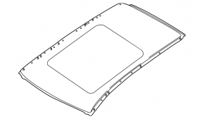 Nissan Murano z52 15-24 metal roof for panoramic windows, sawed off