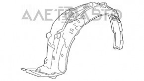 Front left fender liner Honda Accord Crosstour 13-15 TYC