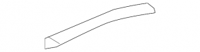 Rear right longitudinal railing trim Hyundai Santa FE Sport 13-18 black