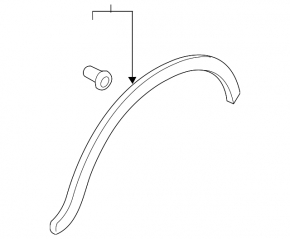 Rear right wing arch trim Audi Q3 8U 15-18