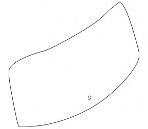 Rear glass of the trunk door Nissan Leaf 18-