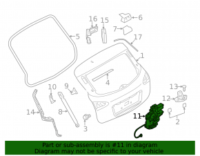 Nissan Rogue 14-20 Electric Tailgate Lock