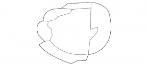 Left rear bumper cap Mercedes W212 14-16