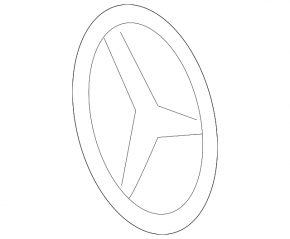 Mercedes S-class W222 14-20 trunk lid logo emblem