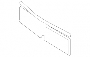 Lower radiator mounting frame for Mercedes X247 GLB 20-26 M260