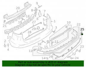 Parking Sensor Ring Rear Left Ford C-max MK2 13-18