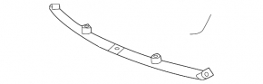 Lower front bumper trim Mazda3 03-08 HB