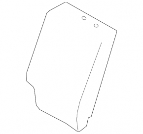 Right rear seat backrest for Ford Ecosport 18-22, black cloth, heated