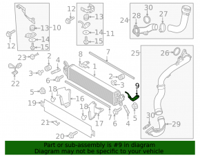 Intercooler bracket lower left Mazda CX-5 19-25 2.5T