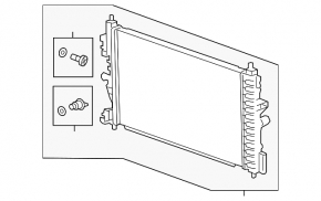Chevrolet Cruze 2014-15 2.0D Water Cooling Radiator
