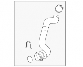 Upper cooling pipe Chevrolet Cruze 16-