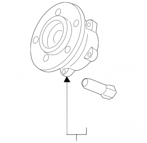 Rear left hub Chevrolet Bolt 17 - rusty