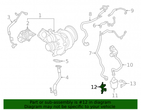 Auxiliary cooling motor bracket BMW 5 G30 18-19 4.4T 2 parts