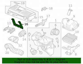 Honda CRV 20-22 hybrid front resonator bracket