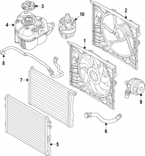 Diffuser radiator shroud bare BMW i4 22-26