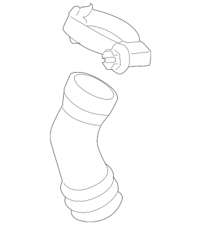 Intercooler pipe, right upper, VW Jetta 11-14 USA TDI
