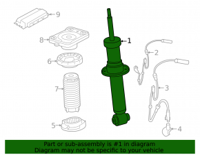 Rear right shock absorber BMW X5 G05 20-26 electric
