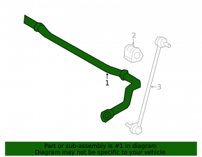 Front stabilizer bar for Toyota RAV4 06-12