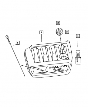 Engine Cover Jeep Compass 11-16 2.4