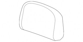 Rear left headrest, 3rd row, Audi Q7 20-24, gray