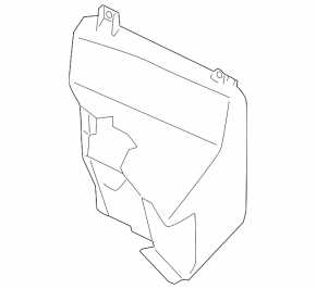 Additional radiator air duct, left, BMW 5 F10 11-13
