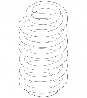 Rear left spring Kia Forte 19-21 2.0 under the beam, rigidity 1 blue, 2 yellow